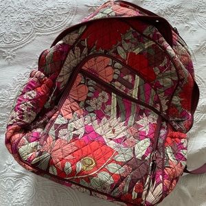 Vera Bradley Bohemian Blooms campus laptop backpack